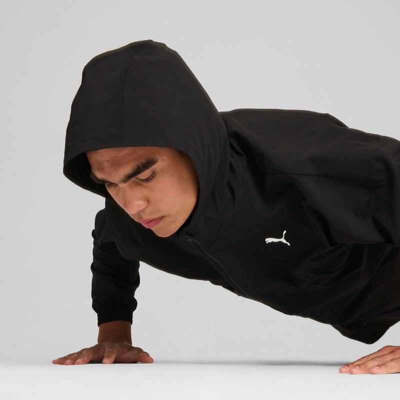 بوما جاكيت منسوج بسحاب كامل للرجال PUMA FIT - Image 2